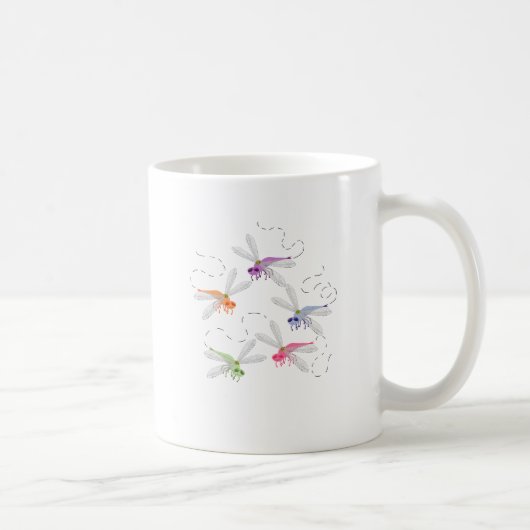 Dragonfis Whimsical Cartoon Art Kaffeetasse (Rechts)