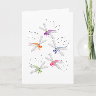 Dragonfis Whimsical Cartoon Art Karte