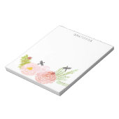 Dragonfische Rose Wasserfarbe Dankbarkeit Notizblock (Rotiert)