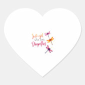 Dragonflies Animals Women Gift Idea Dragonfly (2) Herz-Aufkleber (Vorderseite)