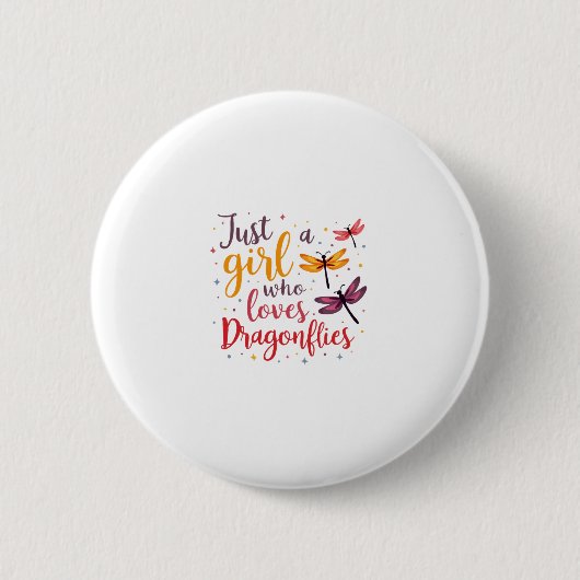 Dragonflies Animals Women Gift Idea Dragonfly (4) Button (Vorderseite)