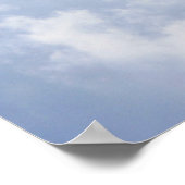 Dragonflies Blue Sky Fluffy Wolken Natur Print Poster (Ecke)