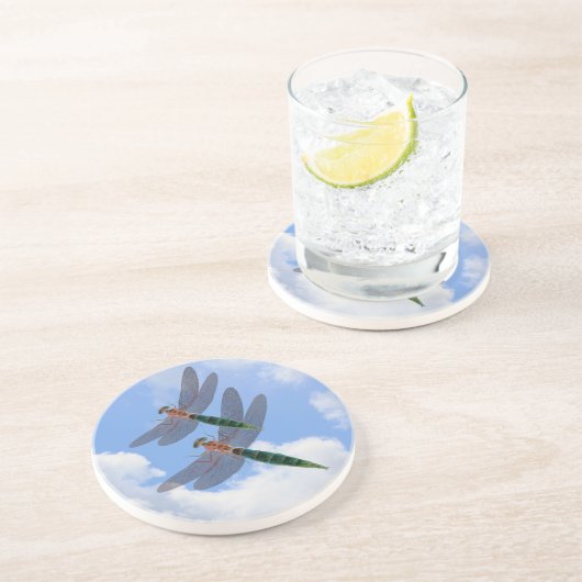 Dragonflies Blue Sky Nature Untersetzer (Seite)