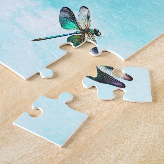Dragonflies Blue Sky Puzzle (Seite)