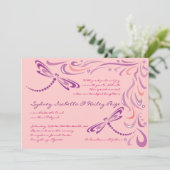 DRAGONFLIES B'nai Mitzvah Einladung (Stehend Vorderseite)