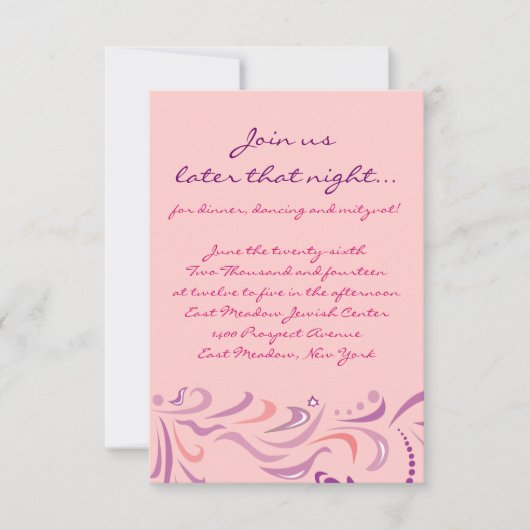 DRAGONFLIES B'nai Mitzvah Einladung (Vorderseite)