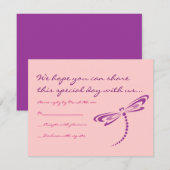 DRAGONFLIES B'nai Mitzvah Einladung (Vorne/Hinten)