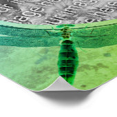 Dragonflies Daisies Foto Rahmen Ihre eigenen erste Poster (Ecke)