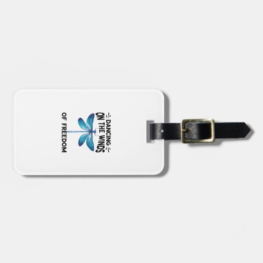 Dragonflies Dancing On The Winds Nature Insect Dra Gepäckanhänger (Vorderseite horizontal)