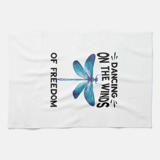 Dragonflies Dancing On The Winds Nature Insect Dra Geschirrtuch (Horizontal)