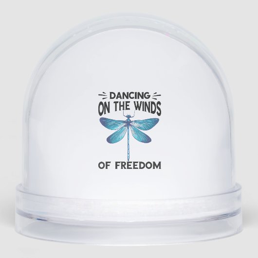 Dragonflies Dancing On The Winds Nature Insect Dra Schneekugeln (Vorderseite)