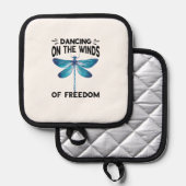 Dragonflies Dancing On The Winds Nature Insect Dra Topflappen (Vorderseite/Rückseite)