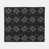 Dragonflies Fleece Blanket (Vorderseite (Horizontal))