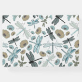 Dragonflies Floral Vacation Zuhause Gästebuch (Rückseite)