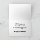 Dragonflies Geburtstagskarte (Großdruck) Karte (Innenseite)