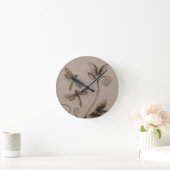 Dragonflies.jpg Runde Wanduhr (Zuhause)