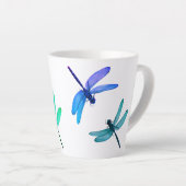 Dragonflies Latte-Tasse Milchtasse (Rechte Ecke)