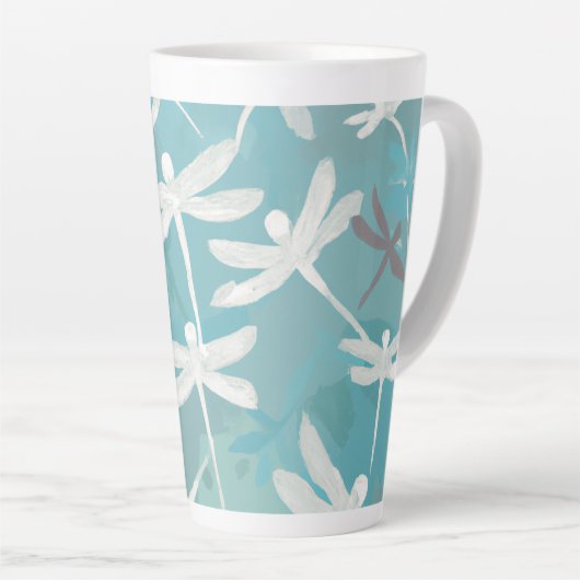 Dragonflies Latte-Tasse Milchtasse (Rechte Ecke)