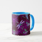 Dragonflies Lila Dreams 11oz Combo Tasse (VorderseiteRechts)