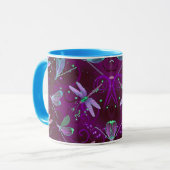 Dragonflies Lila Dreams 11oz Combo Tasse (Vorderseite Links)