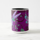 Dragonflies Lila Dreams 15oz Combo Tasse (Zentrum)