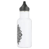 Dragonflies Mandala Black Tribal Edelstahlflasche (Rechts)