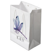 Dragonflies Mittelgeschenktasche Mittlere Geschenktüte (Vorderseite Schrägansicht)
