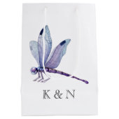 Dragonflies Mittelgeschenktasche Mittlere Geschenktüte (Rückseite)