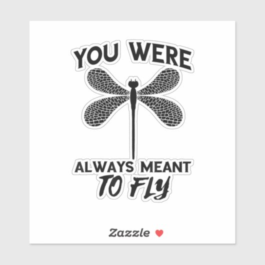 Dragonflies Nature Insect bedeutet immer Fliegen z Aufkleber (Blatt)