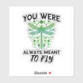 Dragonflies Nature Insect bedeutet immer Fliegen z Aufkleber (Blatt)