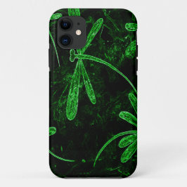 Dragonflies Neon Green Case-Mate iPhone Hülle