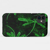 Dragonflies Neon Green Case-Mate iPhone Hülle (Rückseite (Horizontal))