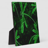 Dragonflies Neon Green Fotoplatte (Seite)