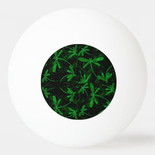 Dragonflies Neon Green Tischtennisball