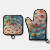 Dragonflies Ofenhandschuh & Topflappen-Set (Vorderseite)