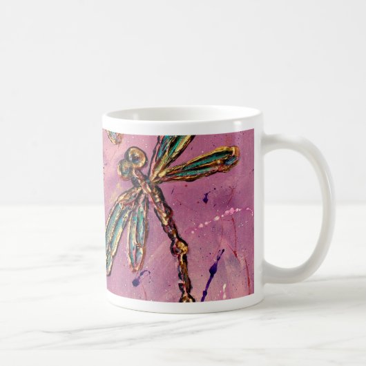 Dragonflies Pink Fizz Kaffeetasse (Rechts)