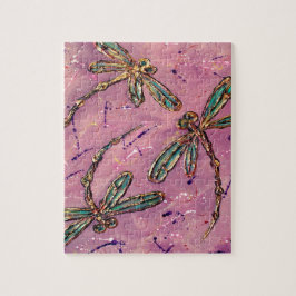 Dragonflies Pink Fizz Puzzle
