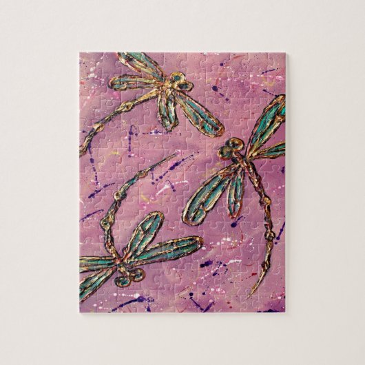 Dragonflies Pink Fizz Puzzle (Vertikal)