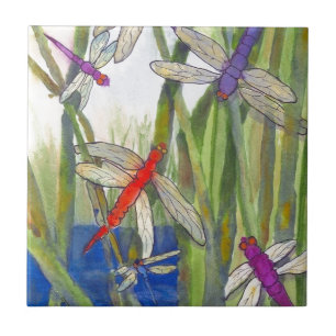 Dragonflies Summer Fliese