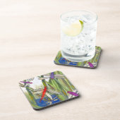 Dragonflies Summer Getränkeuntersetzer (Rechte Seite)