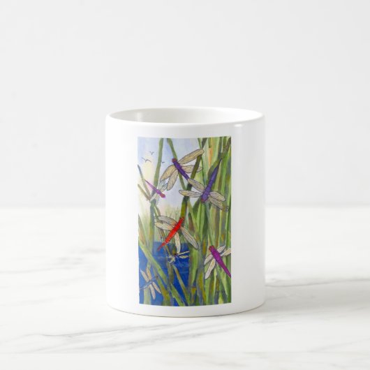 Dragonflies Summer Kaffeetasse (Mittel)