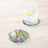 Dragonflies Summer Sandstein Untersetzer (Seite)