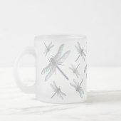 DRAGONFLIES-Tasse (mattiertes Glas) Mattglastasse (Links)