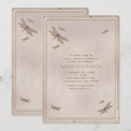 Dragonflies Vintage Libelle Elegante Einladung