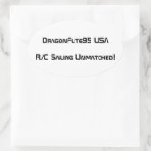 DragonFlite 95 USA Sticker (Tasche)