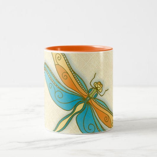 Dragonfly 11 oz Zwei-Tone-Tasse Zweifarbige Tasse (Mittel)