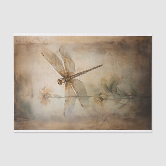 Dragonfly 1 Decoupage Seidenpapier (Vorderseite)