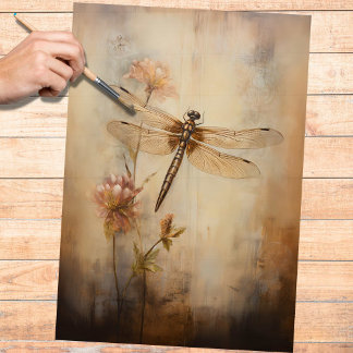 Dragonfly 2 Decoupage Seidenpapier