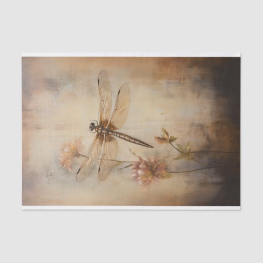 Dragonfly 2 Decoupage Seidenpapier (Vorderseite)