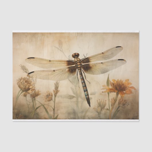 Dragonfly 3 Decoupage Seidenpapier (Vorderseite)